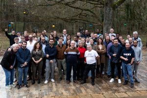 Les collaborateurs du Groupe H lors du repas de Noël de 2025